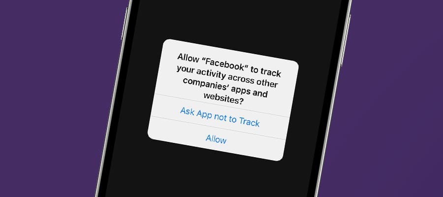 pop up on phone asking if Facebook can track activity across other companies' apps and websites