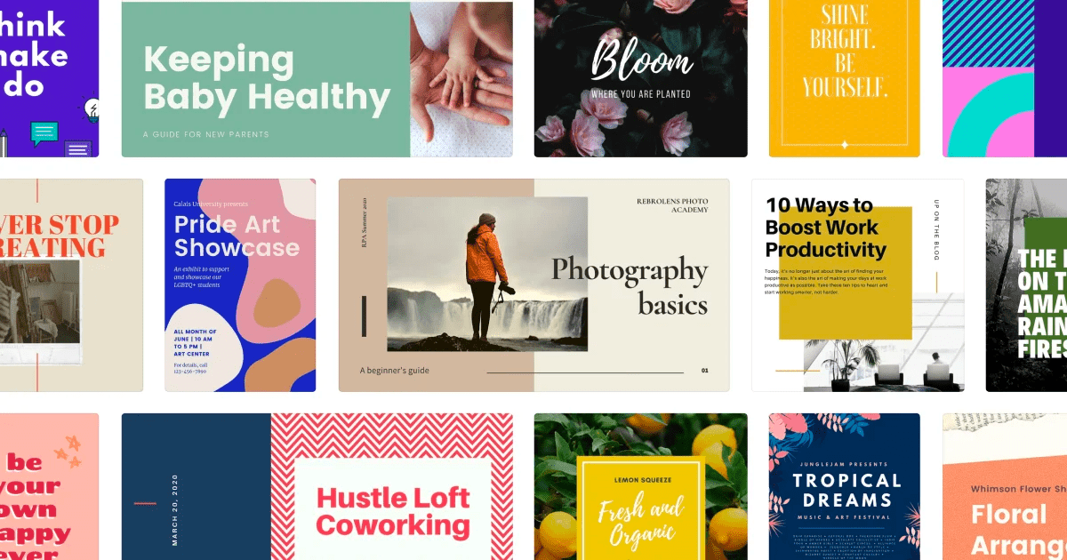 Examples of Canva templates